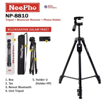 Neepho 8810 Professional DSLR Camera and Phone Tripod Stand Photography Photo Video Aluminum Tripod